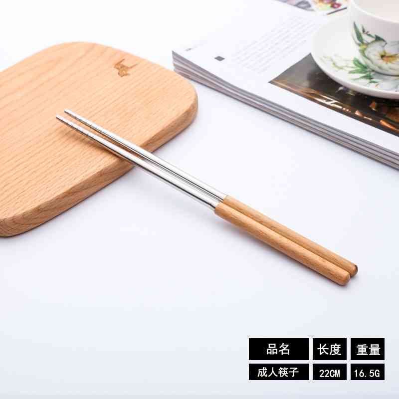 创意木柄筷子一双礼品代发